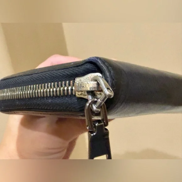 Prada Saffiano Leather Long Black Zippy Wallet - Picture 4 of 16